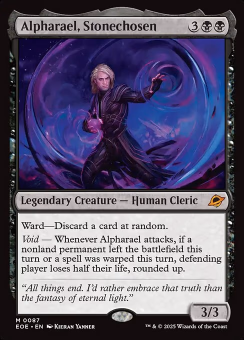 Alpharael, Stonechosen