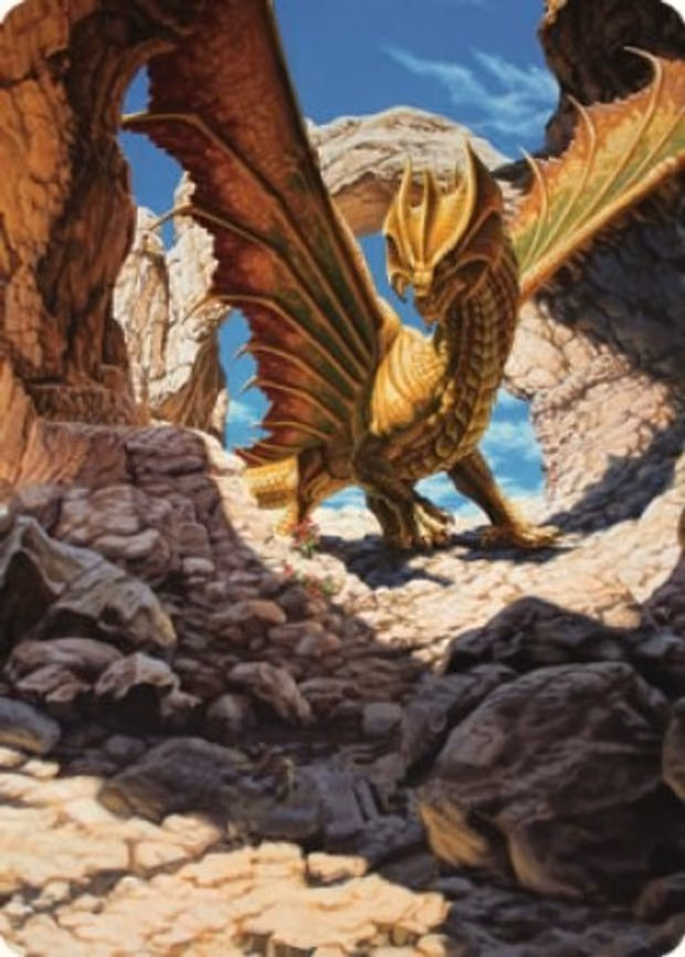 Ancient Brass Dragon Art Card