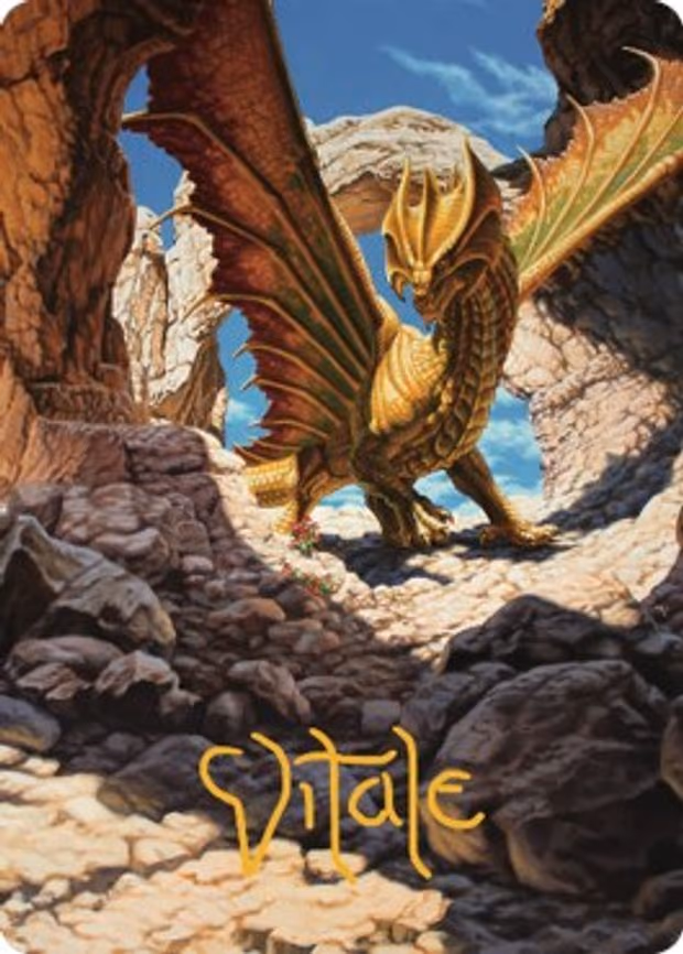 Ancient Brass Dragon Art Card