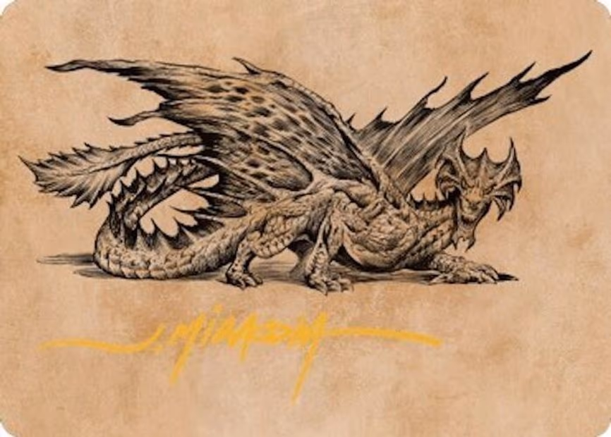 Ancient Brass Dragon Art Card