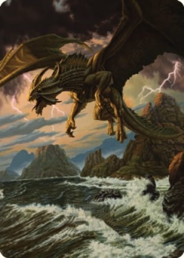 Ancient Bronze Dragon Art Card