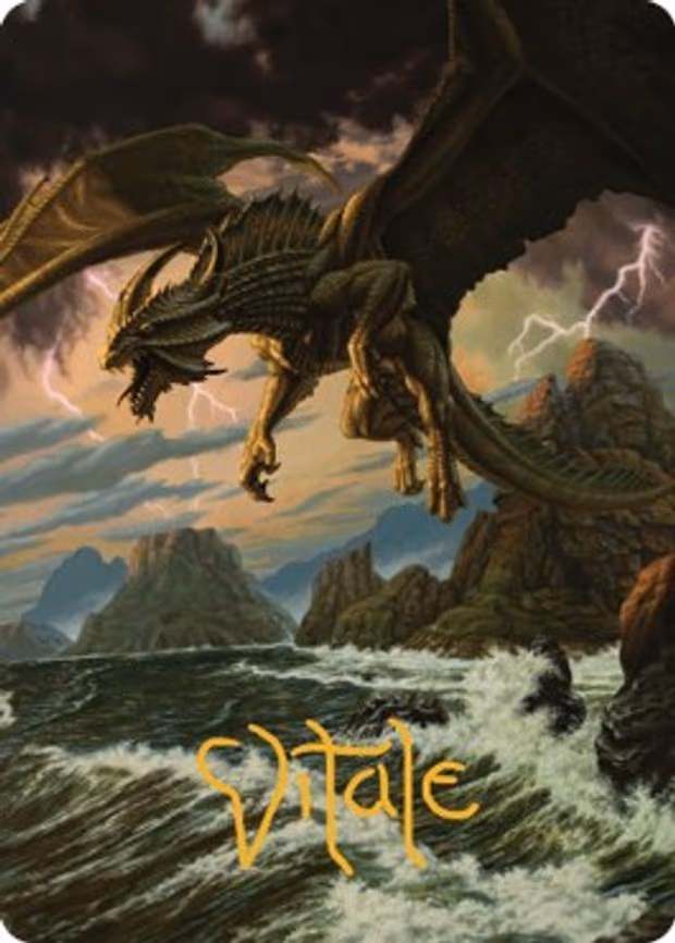 Ancient Bronze Dragon Art Card