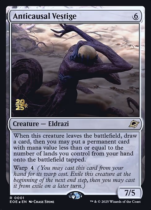 Anticausal Vestige