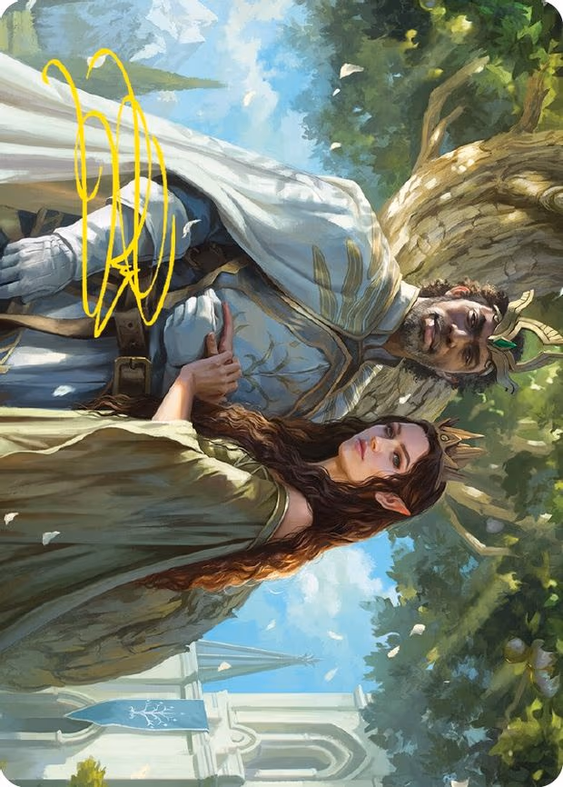 Aragorn and Arwen, Wed Art Card