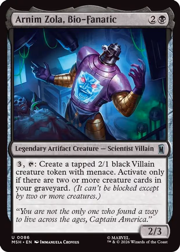 Arnim Zola, Bio-Fanatic