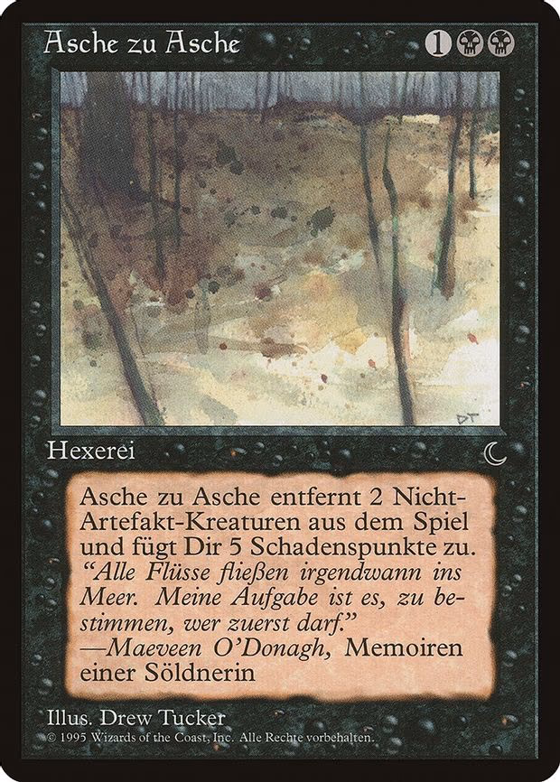 Ashes to Ashes (German) - "Asche zu Asche"