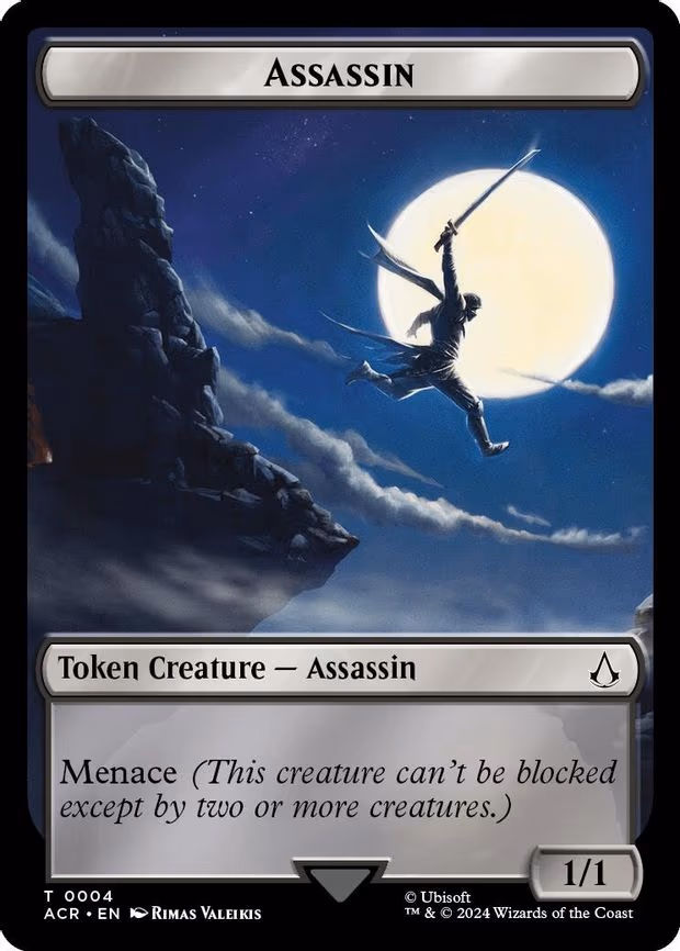 Assassin // A Mysterious Creature Double-Sided Token
