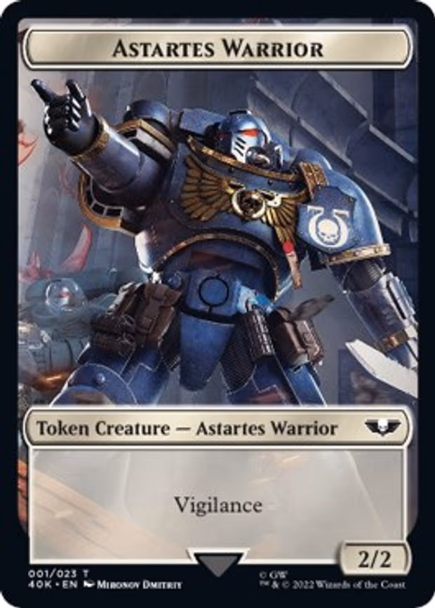 Astartes Warrior (001) // Clue Double-Sided Token