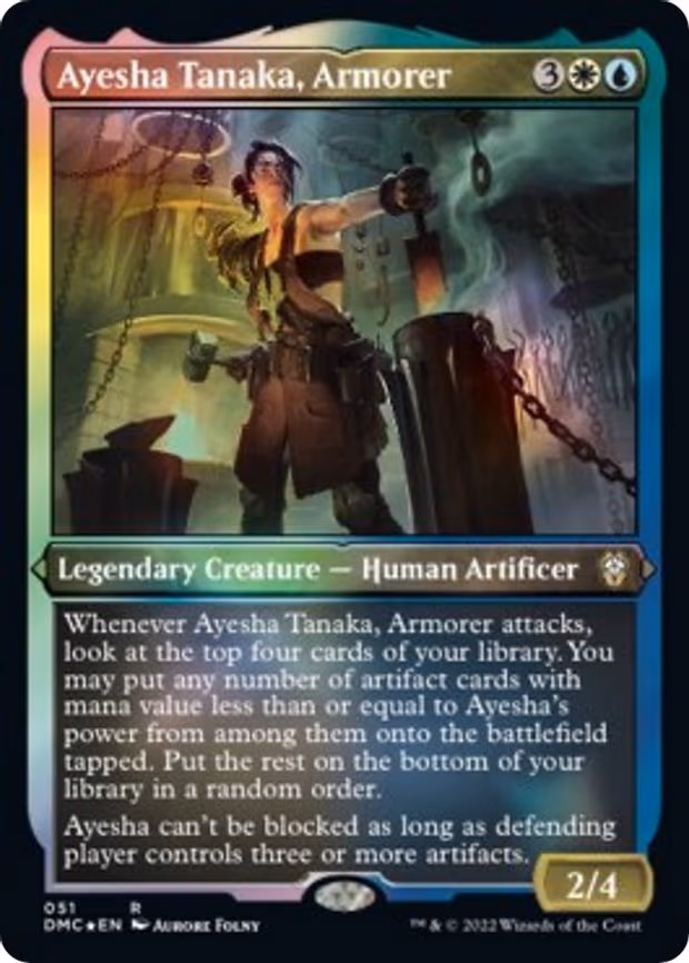 Ayesha Tanaka, Armorer