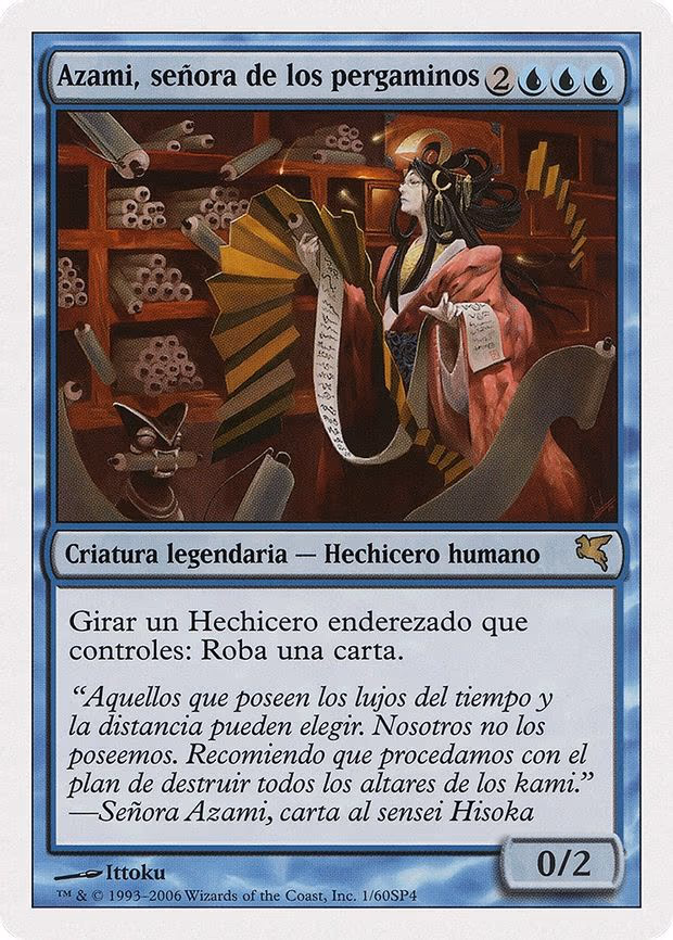 Azami, Lady of Scrolls (Spanish) - "Azami, señora de los pergaminos"