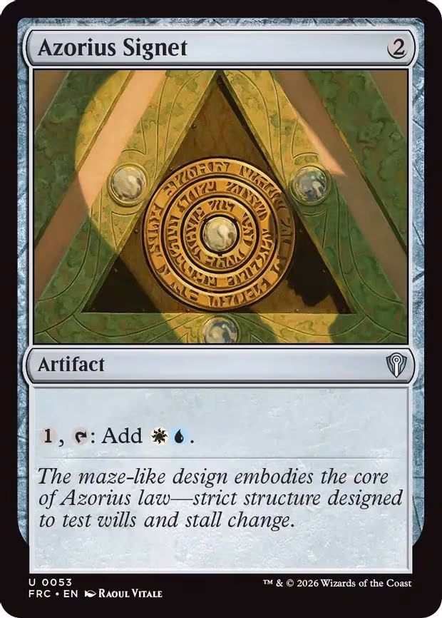 Azorius Signet - U (53)