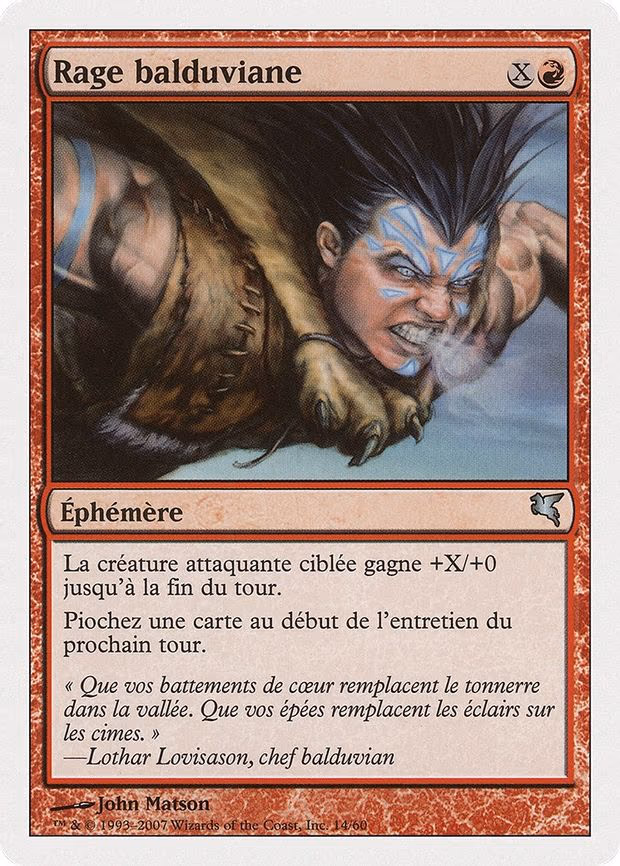 Balduvian Rage (French) - "Rage balduviane"