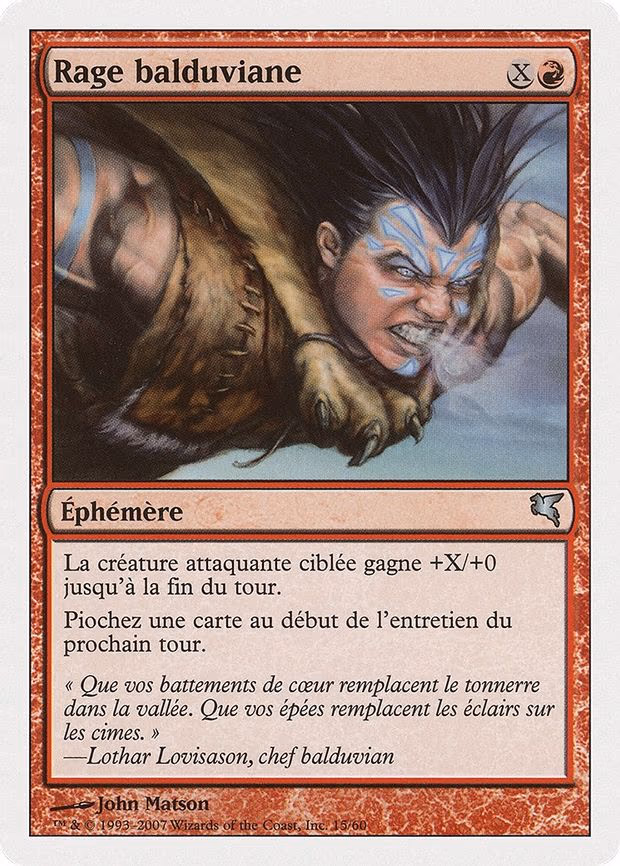 Balduvian Rage (French) - "Rage balduviane"