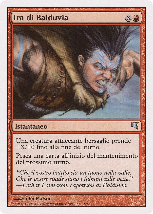 Balduvian Rage (Italian) - "Ira di Balduvia"