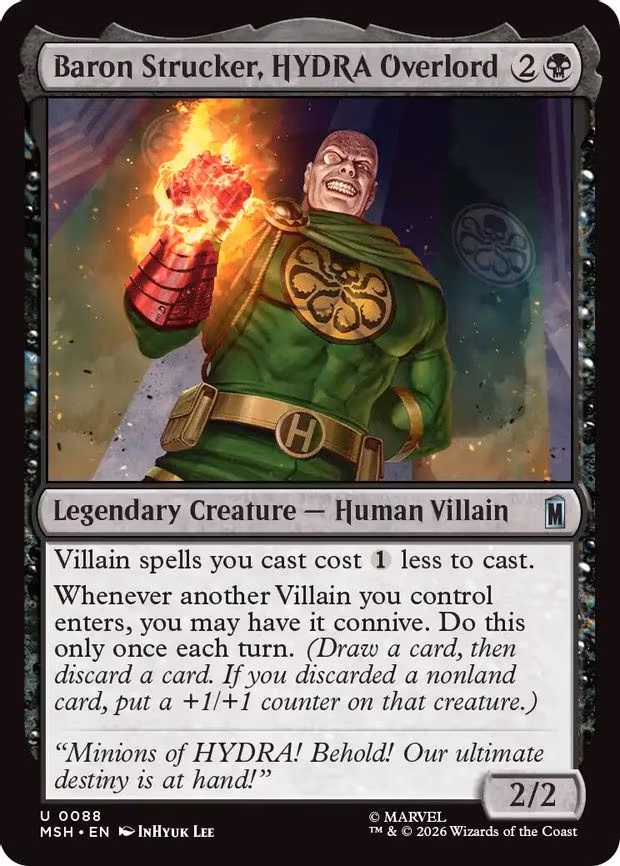Baron Strucker, HYDRA Overlord - U (88)