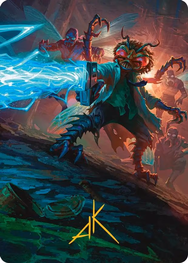 Baxter, Exzzperimental Zzientist Art Card