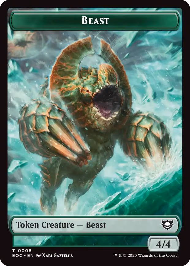 Beast (0006) // Elemental (0008) Double-Sided Token