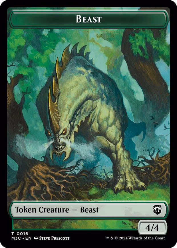 Beast (0016) (Ripple Foil) // Copy Double-Sided Token