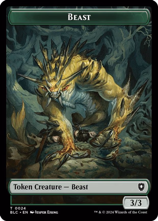 Beast (0024) // Treasure Double-Sided Token