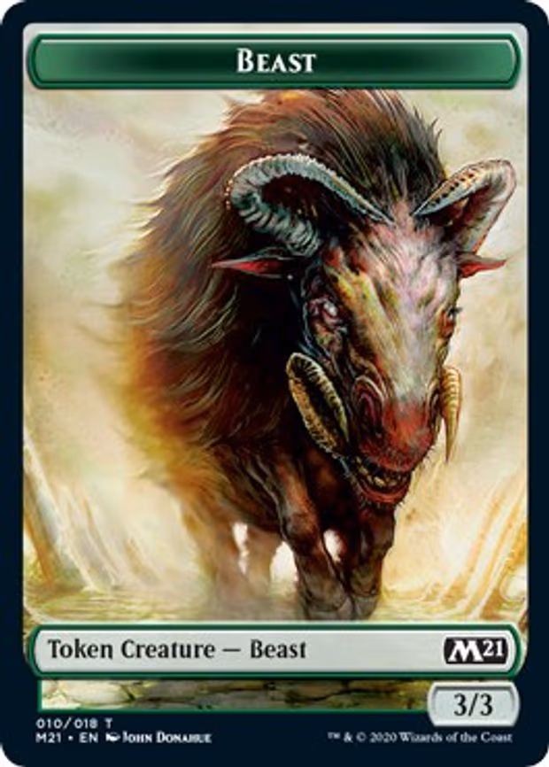 Beast // Cat (011) Double-Sided Token - T (10 // 11)