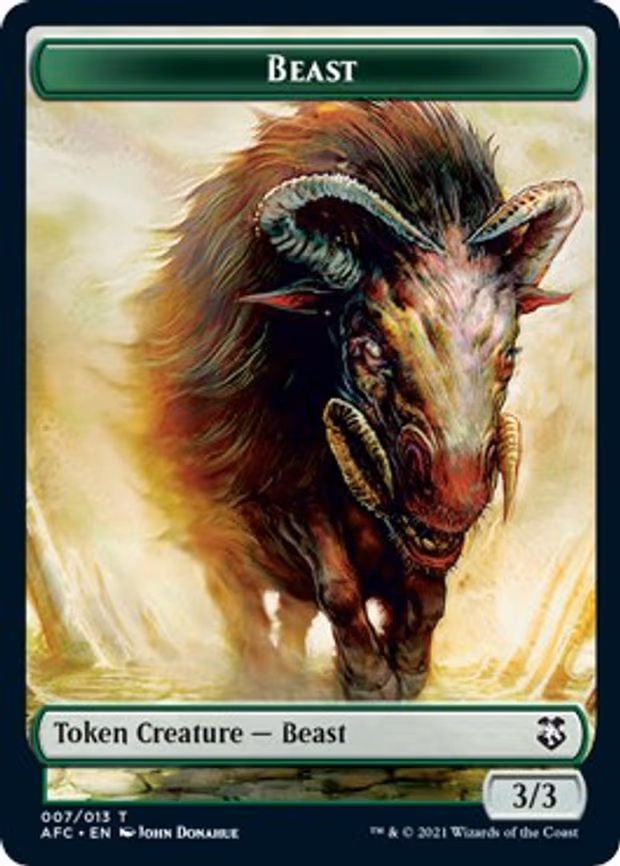 Beast // Dragon Spirit Double-Sided Token