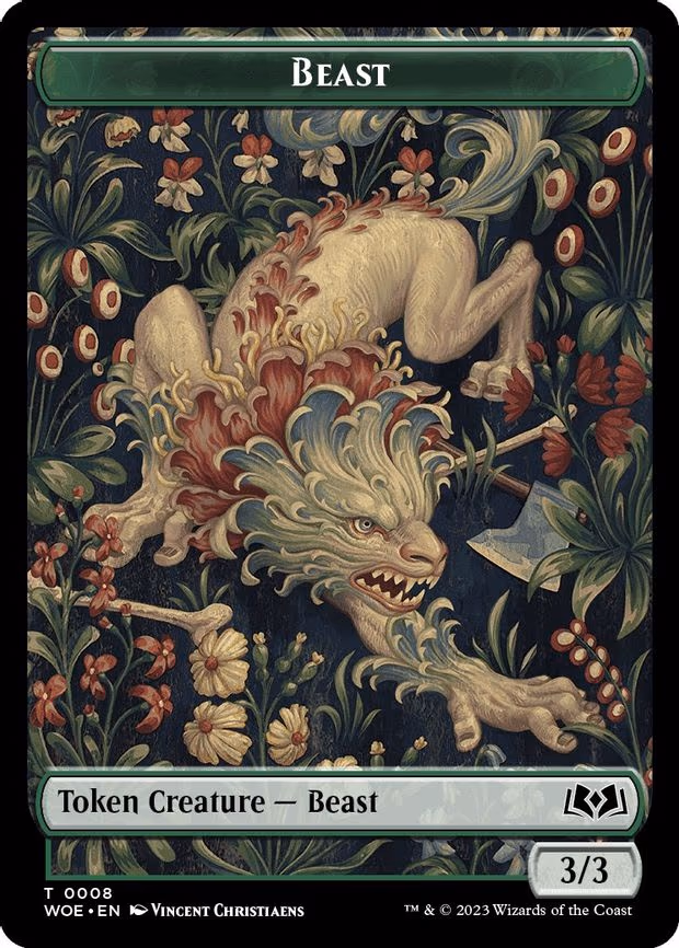 Beast // Food (0010) Double-Sided Token