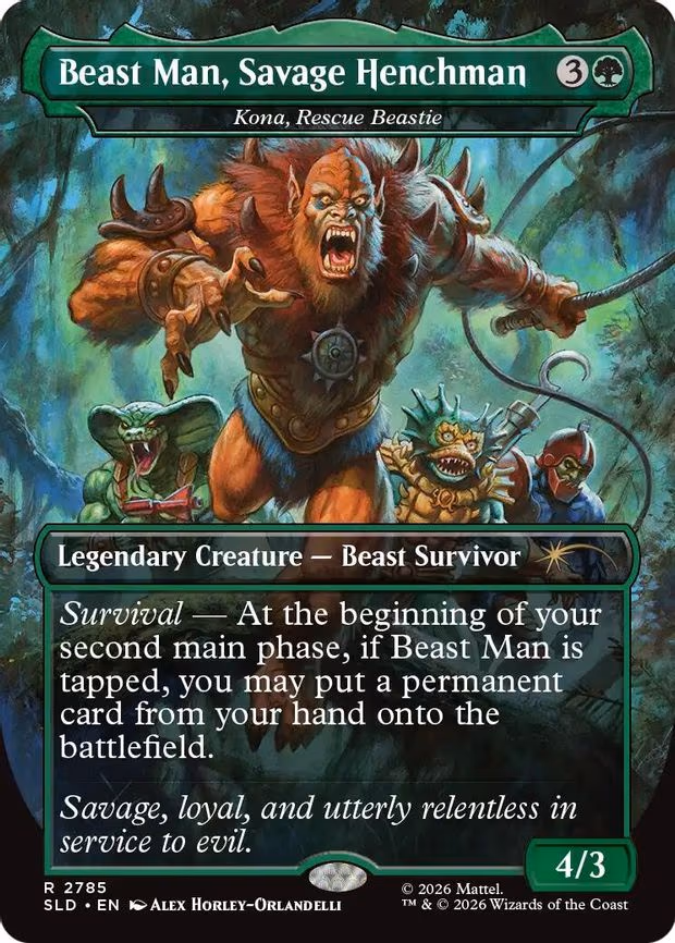 Beast Man, Savage Henchman - Kona, Rescue Beastie - R (2785)