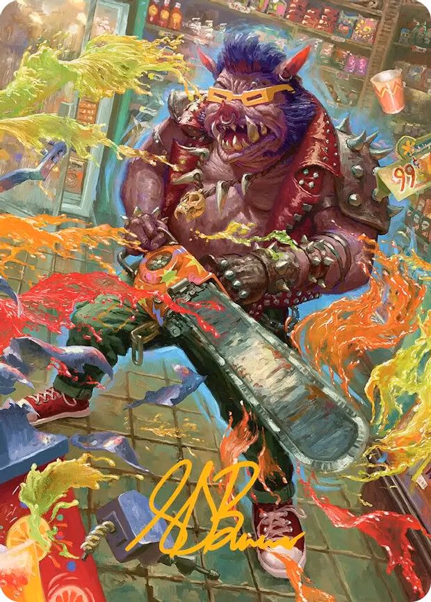 Bebop, Porcine Punk Art Card