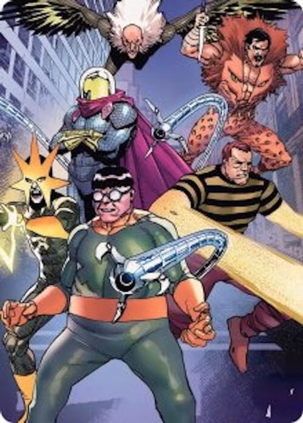 Behold the Sinister Six! Art Card
