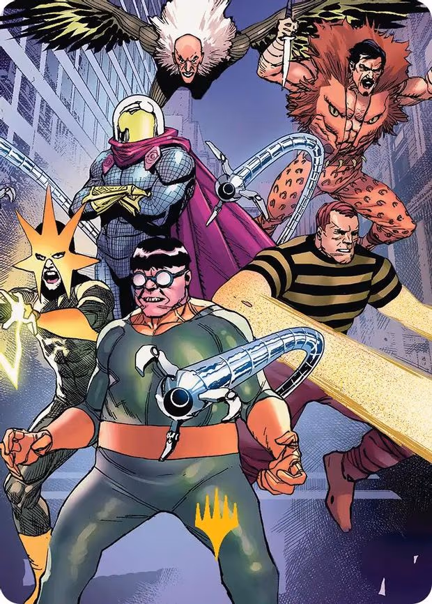 Behold the Sinister Six! Art Card