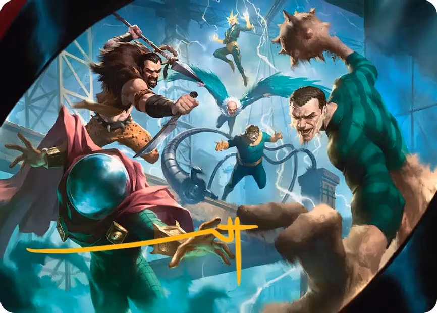 Behold the Sinister Six! Art Card