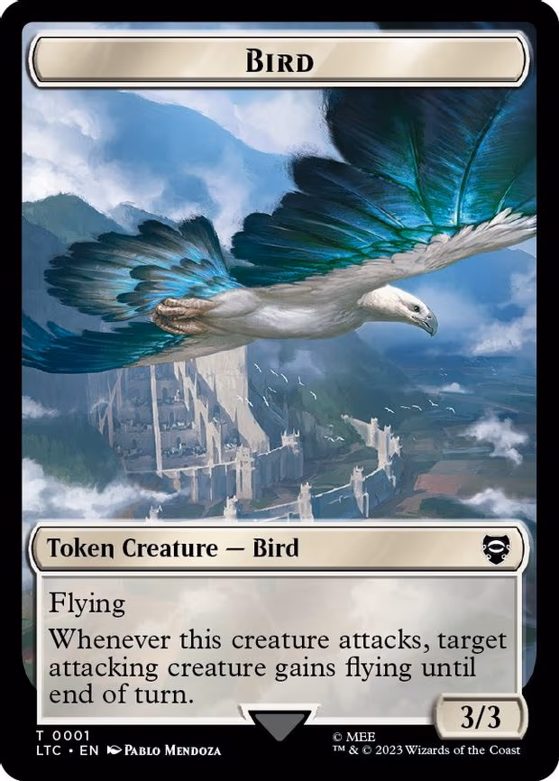Bird (0001) // Food (0010) Double-Sided Token