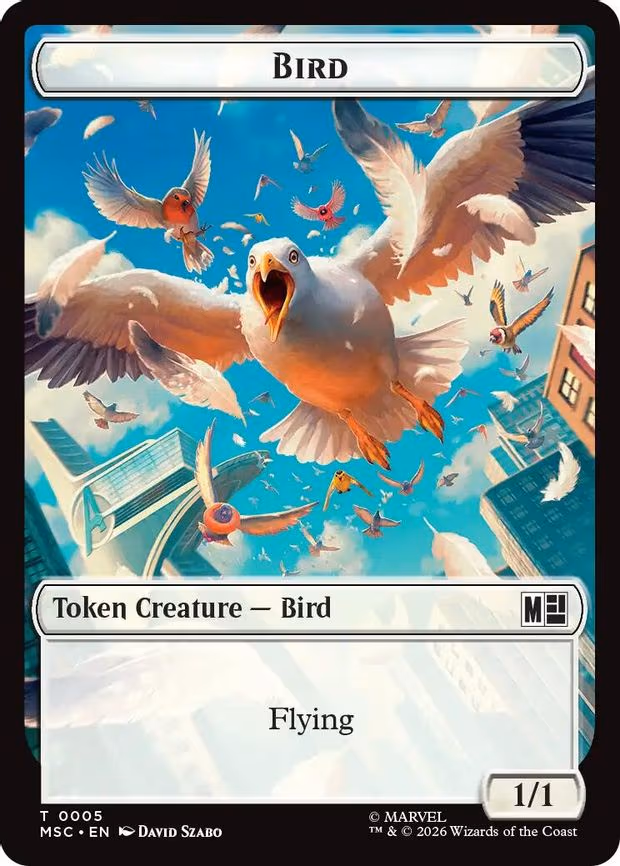 Bird // Rhino Double-Sided Token - T (5 // 13)