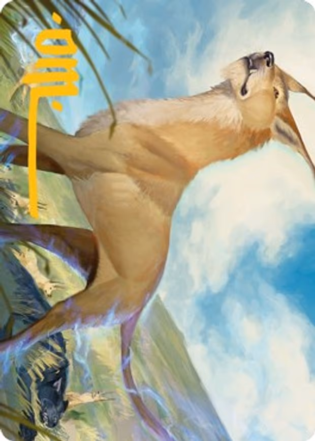 Blink Dog Art Card