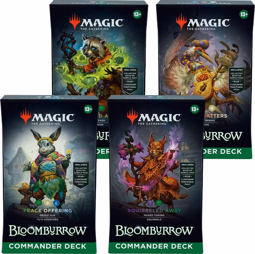 Bloomburrow Commander Deck Display