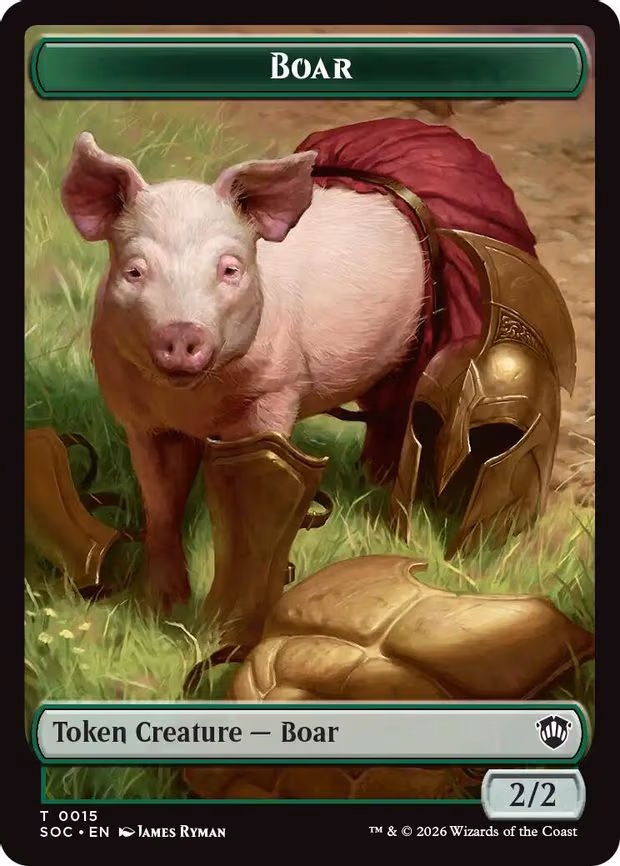 Boar // Fractal (0005) Double-Sided Token