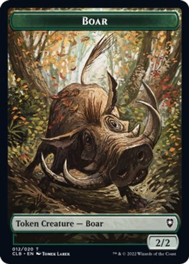 Boar // Ogre Double-Sided Token