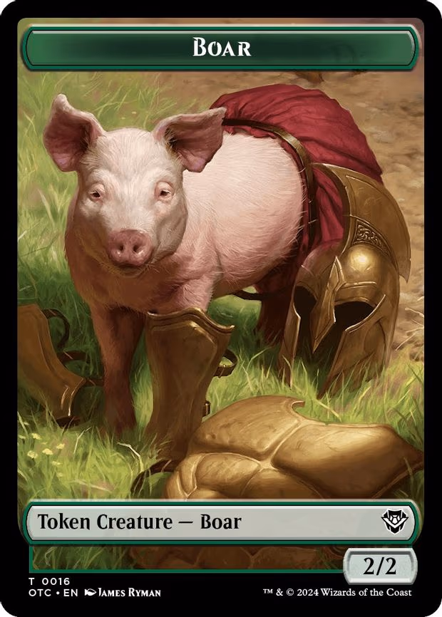 Boar // Treasure Double-Sided Token