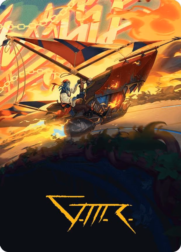 Boosted Sloop Art Card