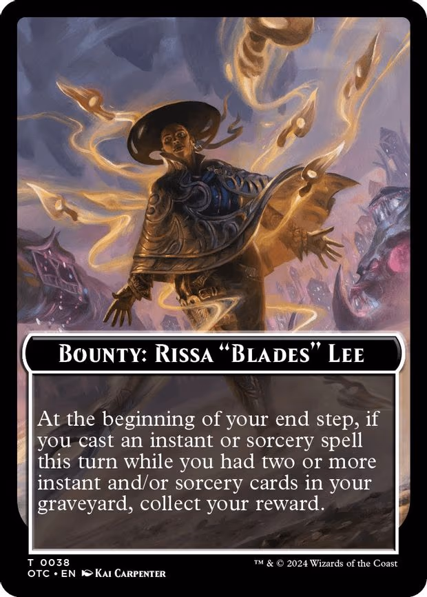 Bounty: Rissa "Blades" Lee // Bounty Rules Double-Sided Token