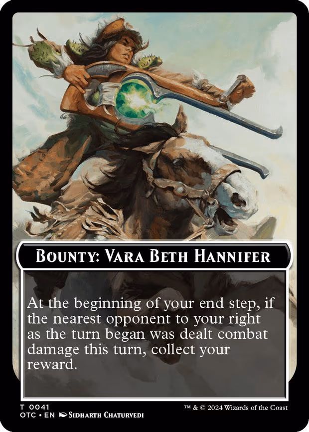 Bounty: Vara Beth Hannifer // Bounty Rules Double-Sided Token