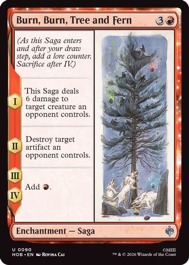 Burn, Burn, Tree and Fern - U (90)