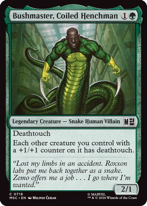 Bushmaster, Coiled Henchman - C (716)