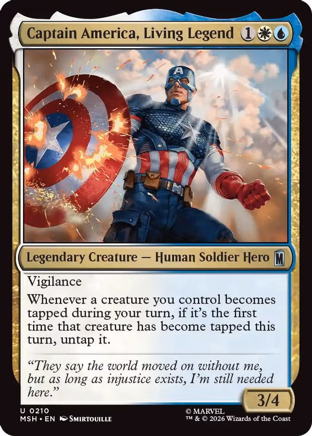 Captain America, Living Legend - U (210)