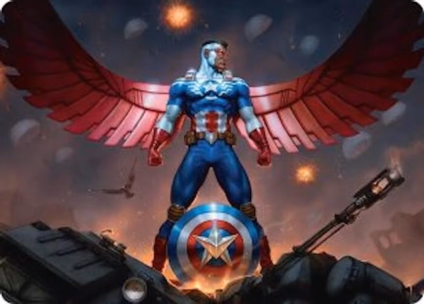 Captain America, Wings of Freedom Art Card