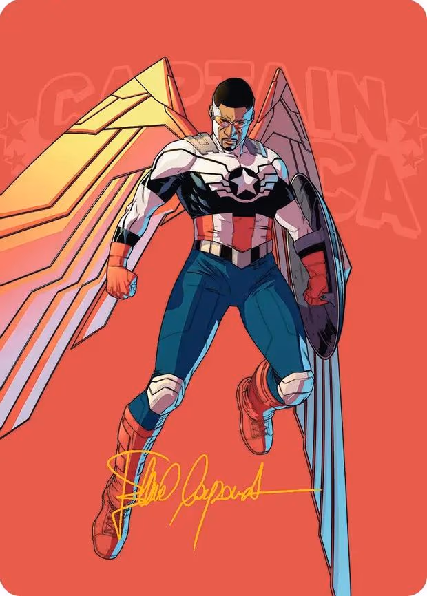 Captain America, Wings of Freedom Art Card