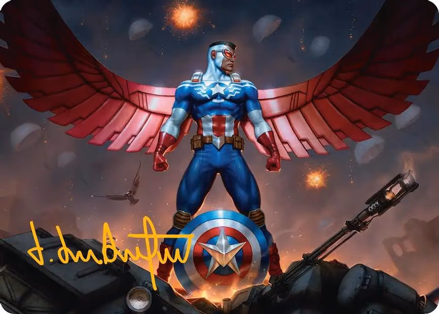 Captain America, Wings of Freedom Art Card