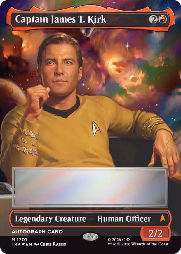 Captain James T. Kirk (Borderless) (Signed)