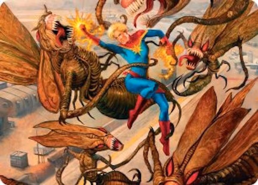 Captain Marvel, Apex Avenger Art Card