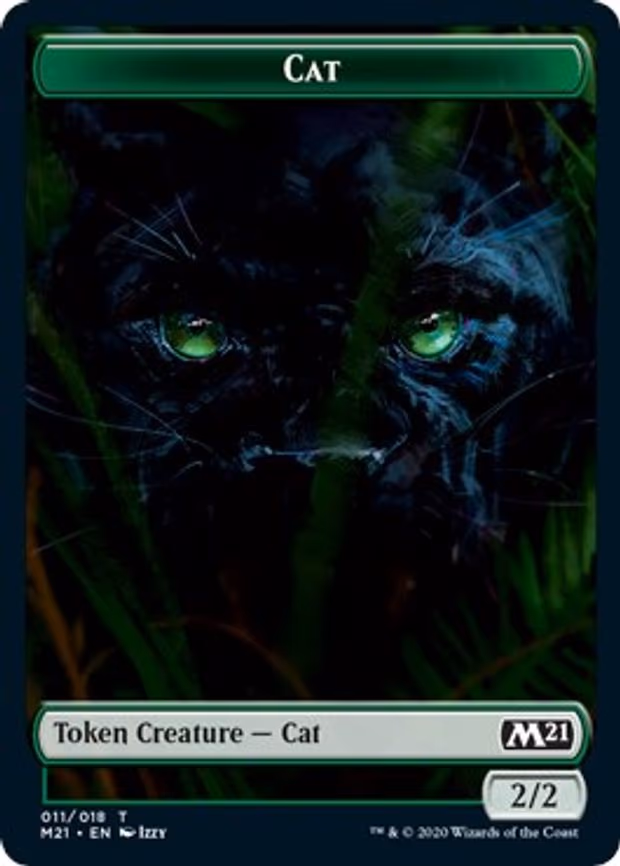 Cat (011) // Goblin Wizard Double-Sided Token - T (11 // 8)